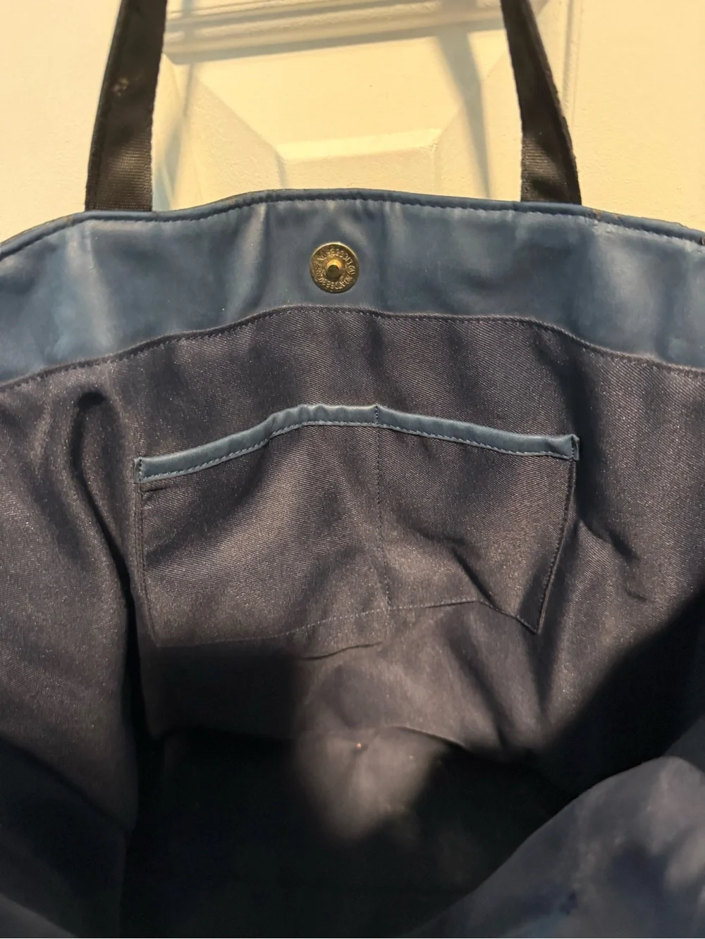 French Connection Black Textured Leather Tote with Shoulder Strap